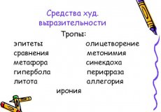 Определение и виды троп в русском языке